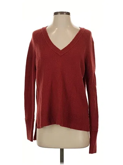Pre-owned Jcrew Pullover Sweater In Burgundy