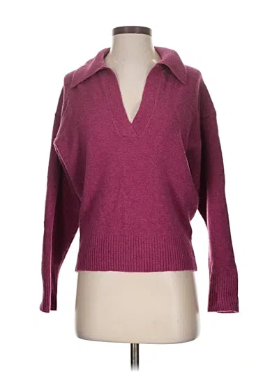 Pre-owned Jcrew Pullover Sweater In Burgundy
