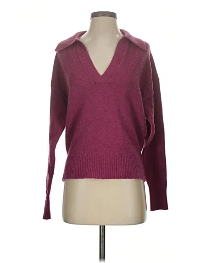 Pre-owned Jcrew Pullover Sweater In Burgundy