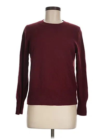 Pre-owned Jcrew Pullover Sweater In Burgundy