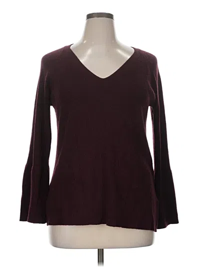 Pre-owned Jcrew Pullover Sweater In Burgundy