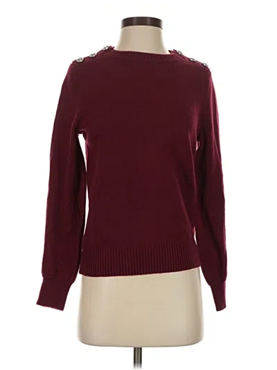 Pre-owned Jcrew Pullover Sweater In Burgundy