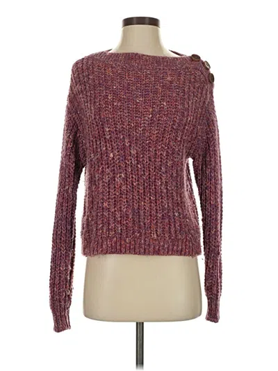 Pre-owned Jcrew Pullover Sweater In Burgundy
