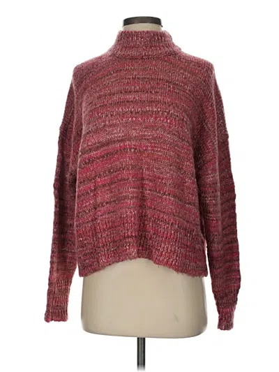 Pre-owned Jcrew Pullover Sweater In Burgundy