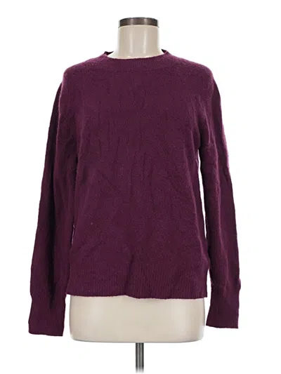 Pre-owned Jcrew Pullover Sweater In Burgundy