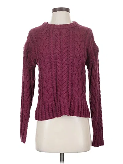 Pre-owned Jcrew Pullover Sweater In Burgundy
