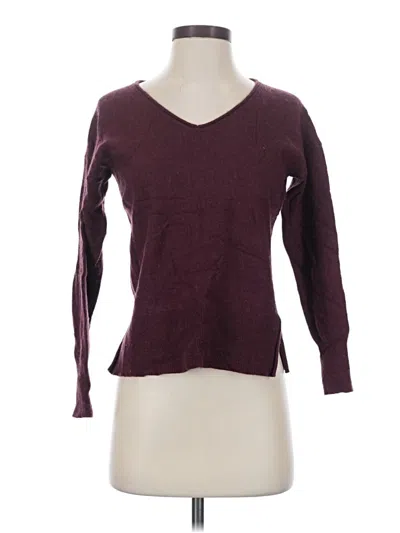 Pre-owned Jcrew Pullover Sweater In Burgundy