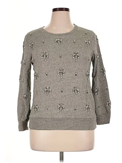 Pre-owned Jcrew Pullover Sweater In Gray