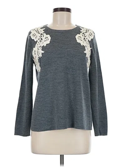 Pre-owned Jcrew Pullover Sweater In Gray