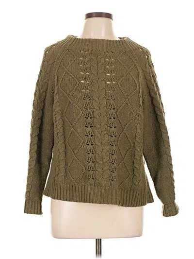 Pre-owned Jcrew Pullover Sweater In Green