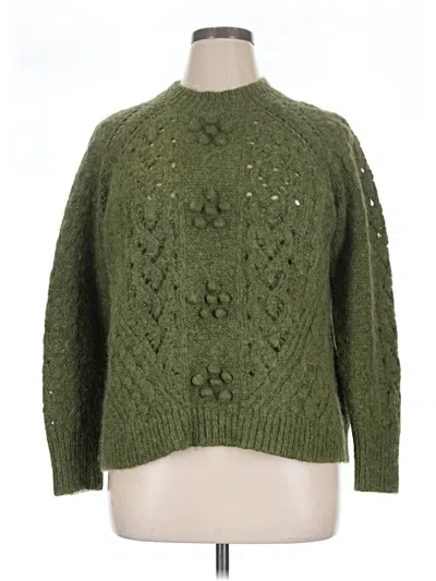 Pre-owned Jcrew Pullover Sweater In Green