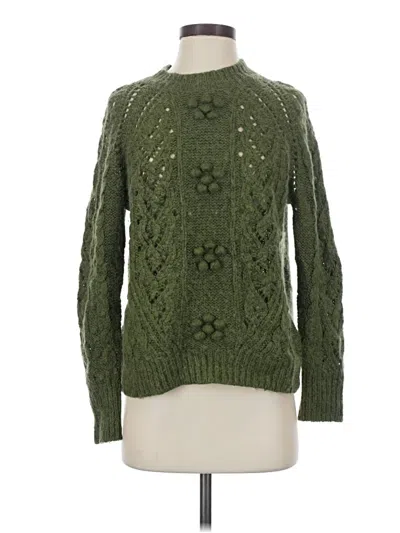 Pre-owned Jcrew Pullover Sweater In Green