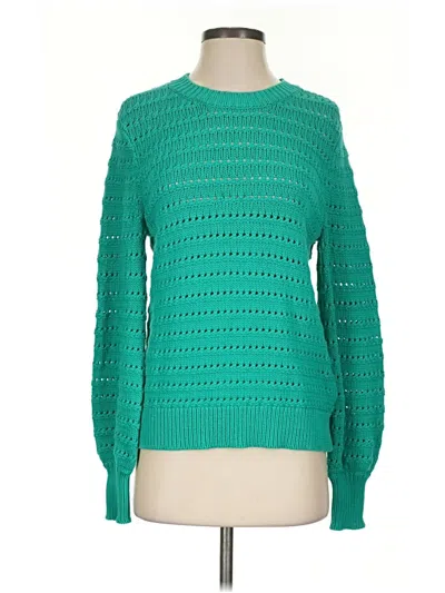 Pre-owned Jcrew Pullover Sweater In Green
