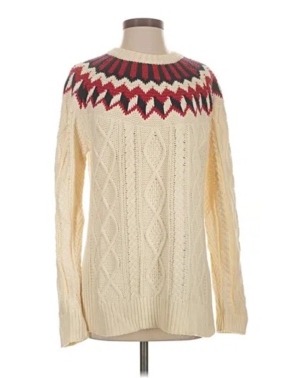 Pre-owned Jcrew Pullover Sweater In Ivory