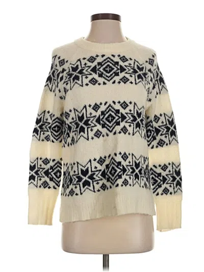 Pre-owned Jcrew Pullover Sweater In Ivory