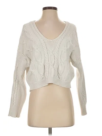 Pre-owned Jcrew Pullover Sweater In Ivory