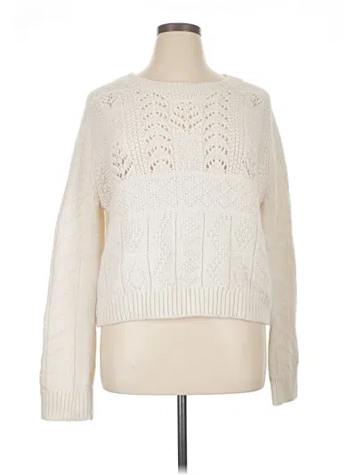 Pre-owned Jcrew Pullover Sweater In Ivory