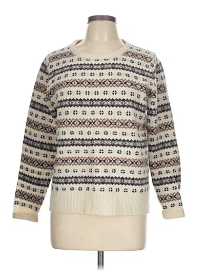 Pre-owned Jcrew Pullover Sweater In Ivory