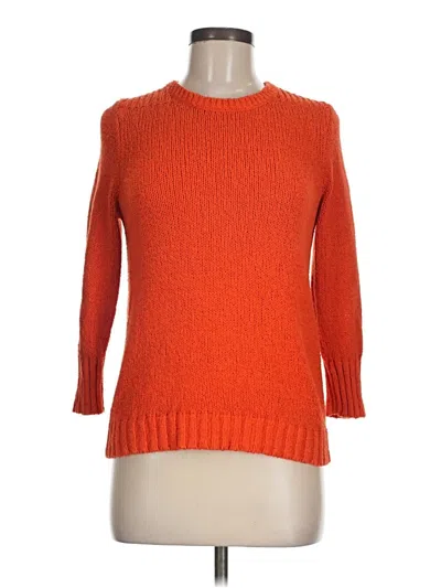 Pre-owned Jcrew Pullover Sweater In Orange