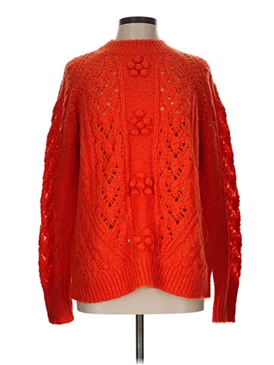 Pre-owned Jcrew Pullover Sweater In Orange