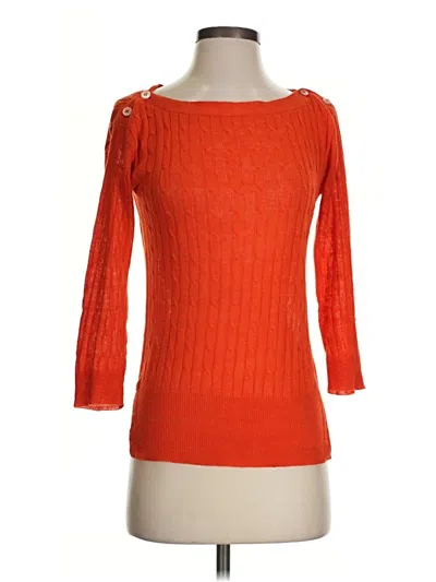 Pre-owned Jcrew Pullover Sweater In Orange