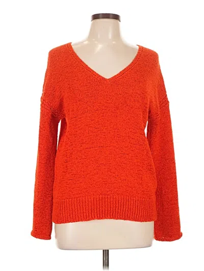 Pre-owned Jcrew Pullover Sweater In Orange