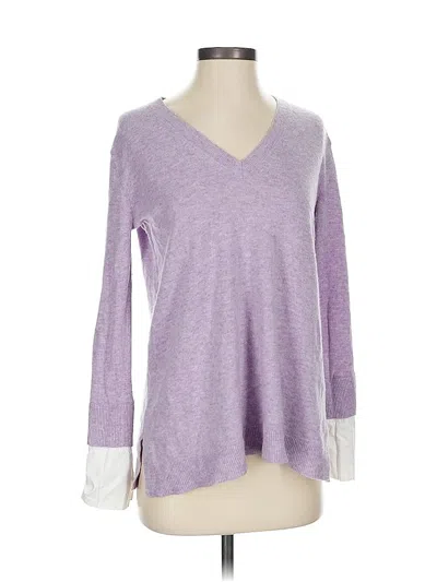 Pre-owned Jcrew Pullover Sweater In Purple