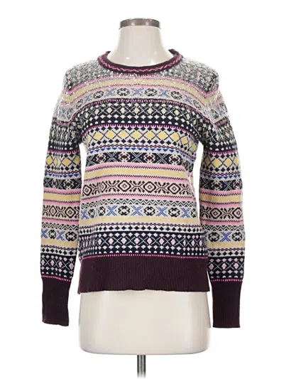 Pre-owned Jcrew Pullover Sweater In Purple