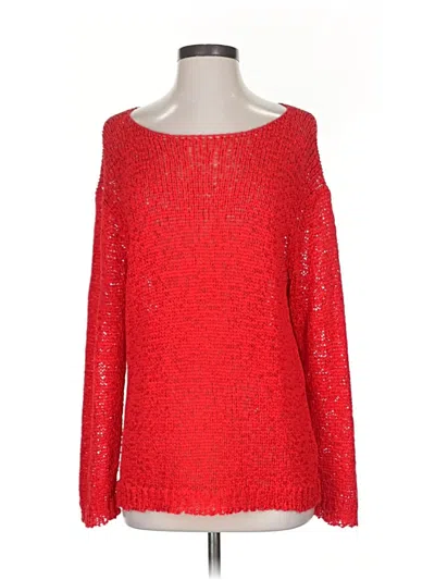 Pre-owned Jcrew Pullover Sweater In Red