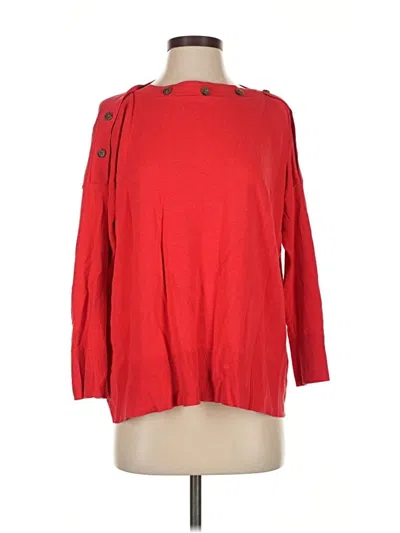 Pre-owned Jcrew Pullover Sweater In Red