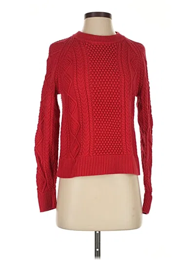 Pre-owned Jcrew Pullover Sweater In Red