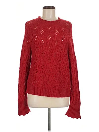 Pre-owned Jcrew Pullover Sweater In Red