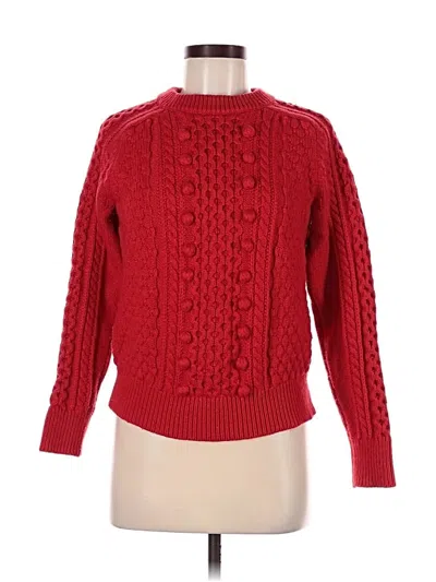 Pre-owned Jcrew Pullover Sweater In Red
