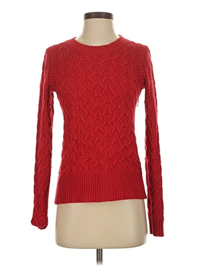 Pre-owned Jcrew Pullover Sweater In Red