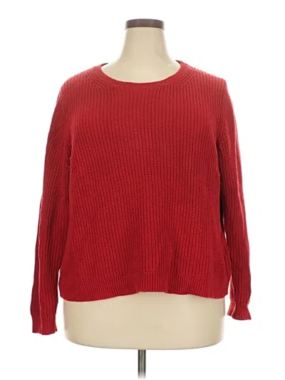 Pre-owned Jcrew Pullover Sweater In Red