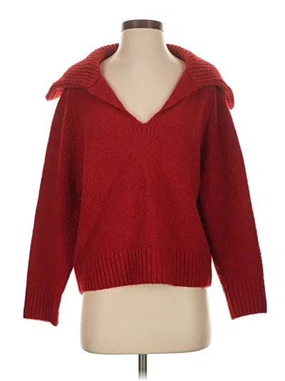 Pre-owned Jcrew Pullover Sweater In Red