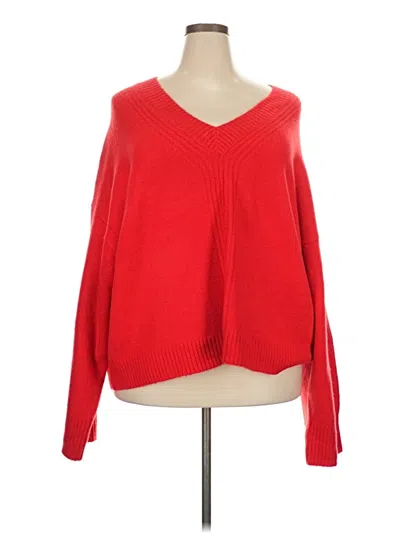 Pre-owned Jcrew Pullover Sweater In Red