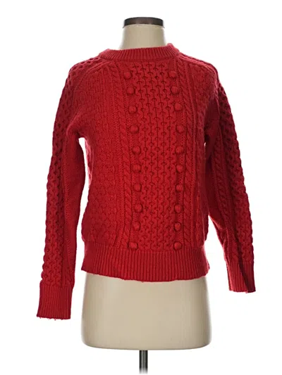 Pre-owned Jcrew Pullover Sweater In Red