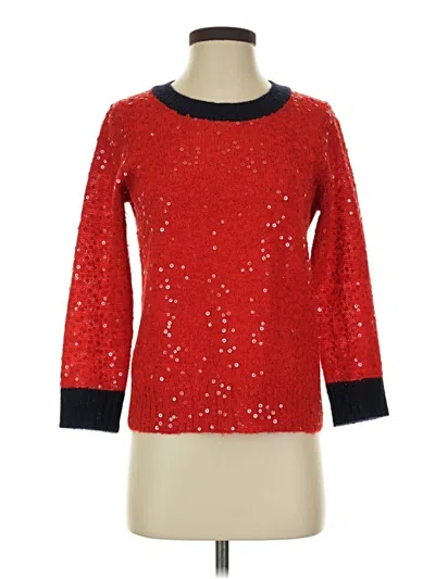 Pre-owned Jcrew Pullover Sweater In Red