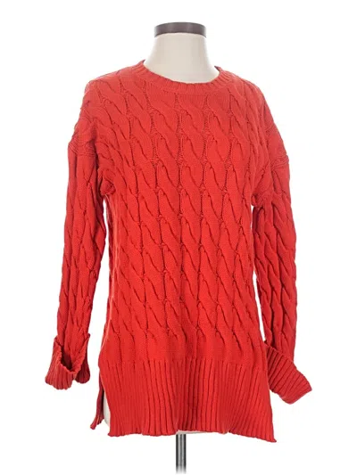 Pre-owned Jcrew Pullover Sweater In Red