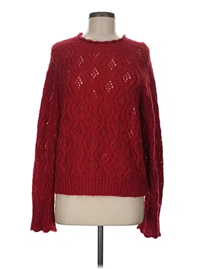 Pre-owned Jcrew Pullover Sweater In Red