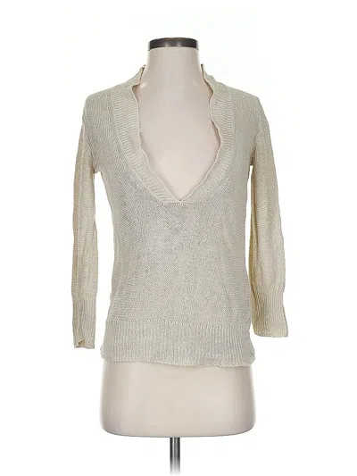 Pre-owned Jcrew Pullover Sweater In Silver