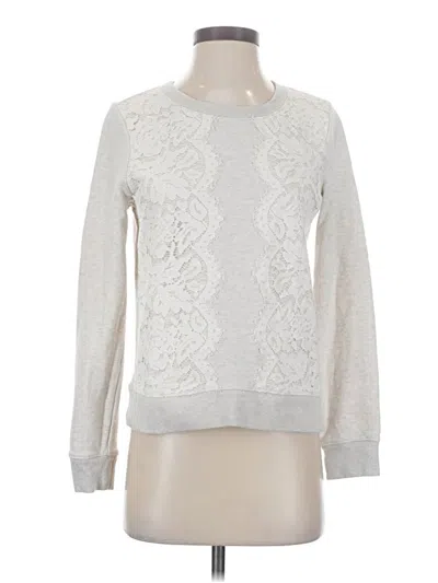 Pre-owned Jcrew Pullover Sweater In Silver