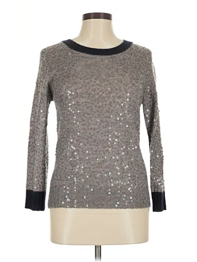 Pre-owned Jcrew Pullover Sweater In Silver