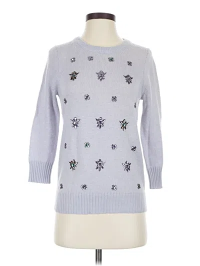 Pre-owned Jcrew Pullover Sweater In Silver
