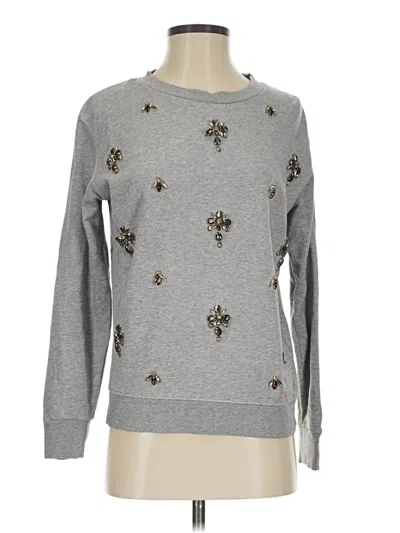 Pre-owned Jcrew Pullover Sweater In Silver