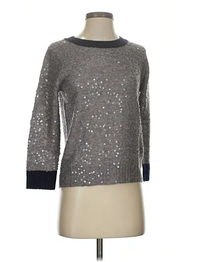 Pre-owned Jcrew Pullover Sweater In Silver