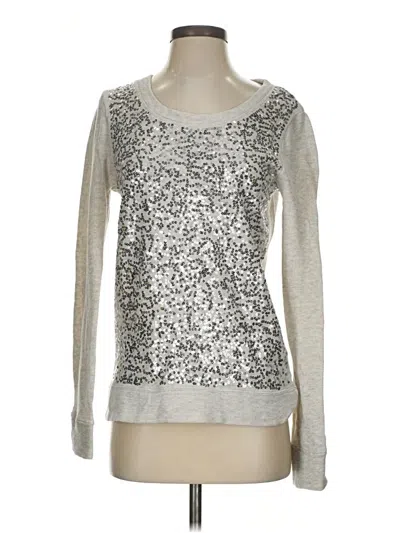 Pre-owned Jcrew Pullover Sweater In Silver