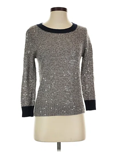 Pre-owned Jcrew Pullover Sweater In Silver