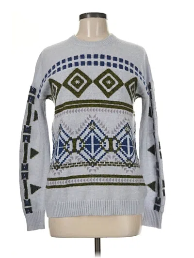 Pre-owned Jcrew Pullover Sweater In Silver